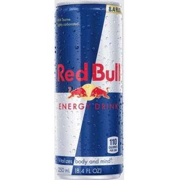 RED BULL DISTRIBUTION Red Bull, 8oz, Blue & Silver, (24/Pack), Red Bull Distribution 08OZ