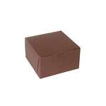 BOXIT CORPORATION Bakery/Cupcake Box, 7" x 7" x 4", Chocolate, Paperboard, 4 Cup, (200/Case) Box-it 774B-513