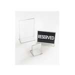 CAL-MIL PLASTIC PRODUCTS INC Tabletop Card Holder, Acrylic, "Reserved", Cal-Mil Plastic 500