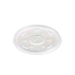 DART SOLO CONTAINER Plastic Lid, 12 oz, Translucent, Straw Slotted Lid, (1,000/Case) Dart 12SL