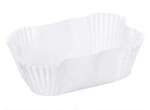 DOT FOODS, INC. Loaf Pan Liner, 3-1/4" x 2" x 1-1/4", White, Paper, Lapaco Paper Products 600-000