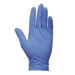 LIFE GUARD Gloves, Small, Blue, Nitrile, Powder-Free, Sanitex, (100/Box), Lifeguard 6392-S