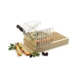 NORPRO Bread Slicer, 1.75", Acrylic Glades, Wood Crumb Catcher, Clear, Norpro 370