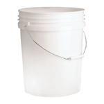 PRICE CONTAINER & PACKAGING Bucket/Pail, 5 Gal, White, Industrial Storage, Price Container 8207